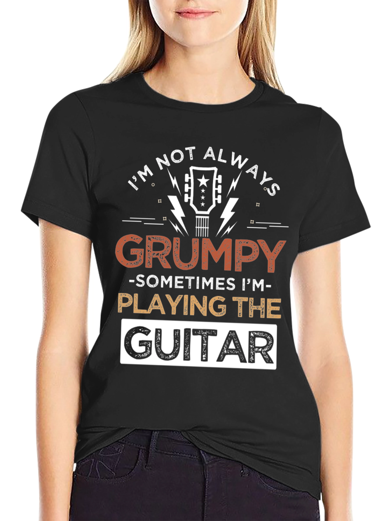 Grumpy Guitar Player T-Shirt - Music Lover Tee