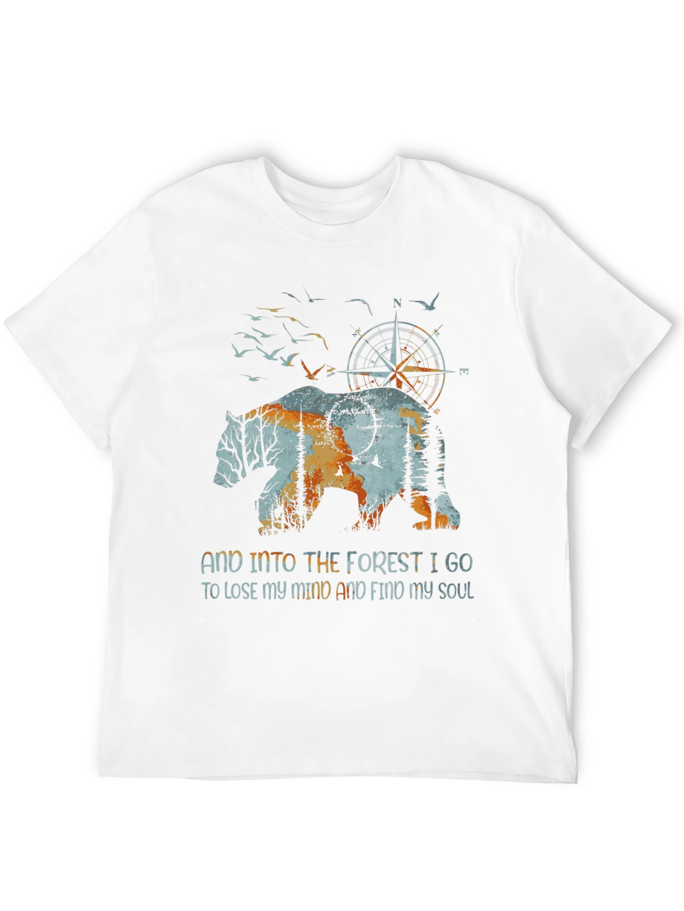 Nature Bear Graphic T-Shirt - Find Your Soul