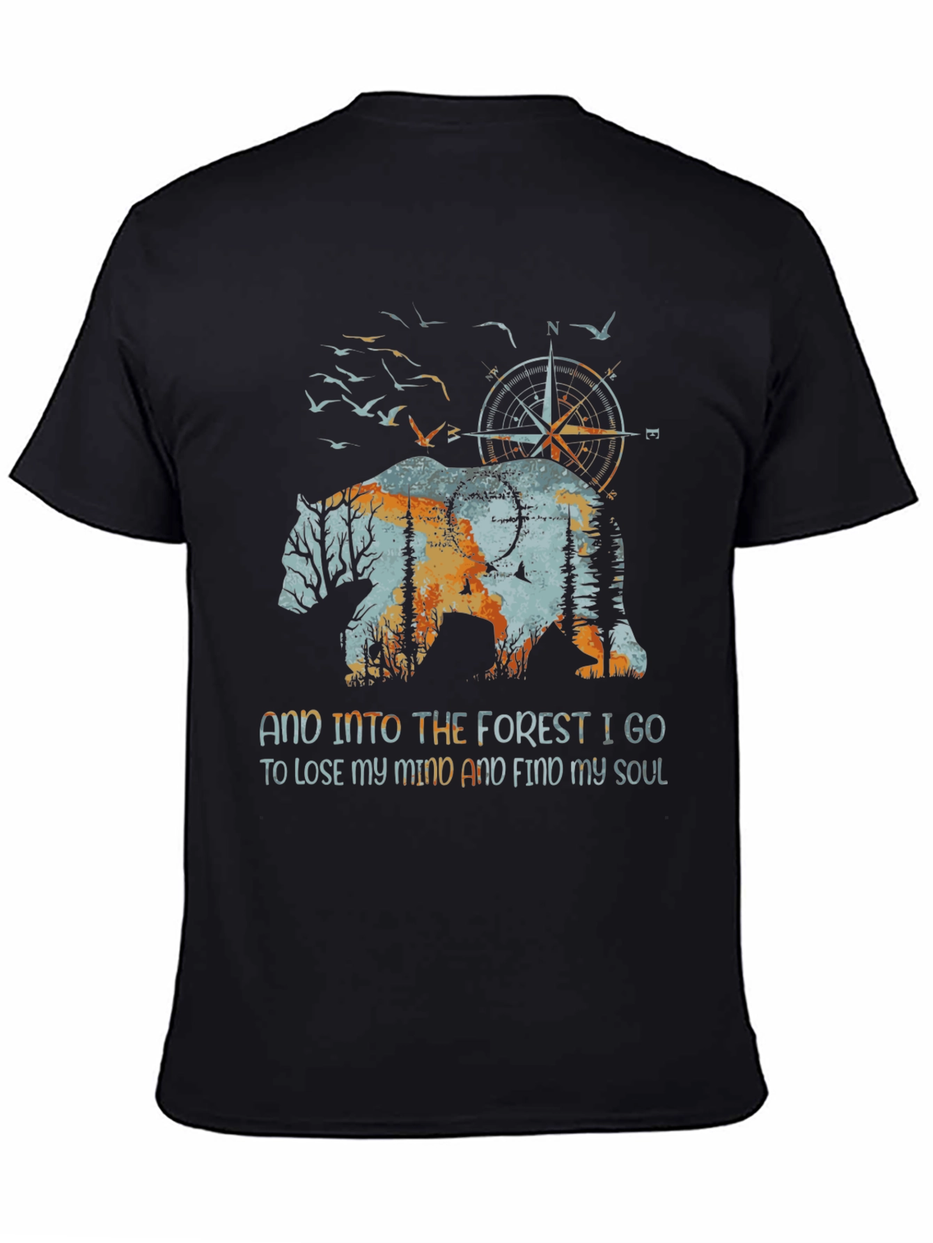 Nature Bear Graphic T-Shirt - Find Your Soul