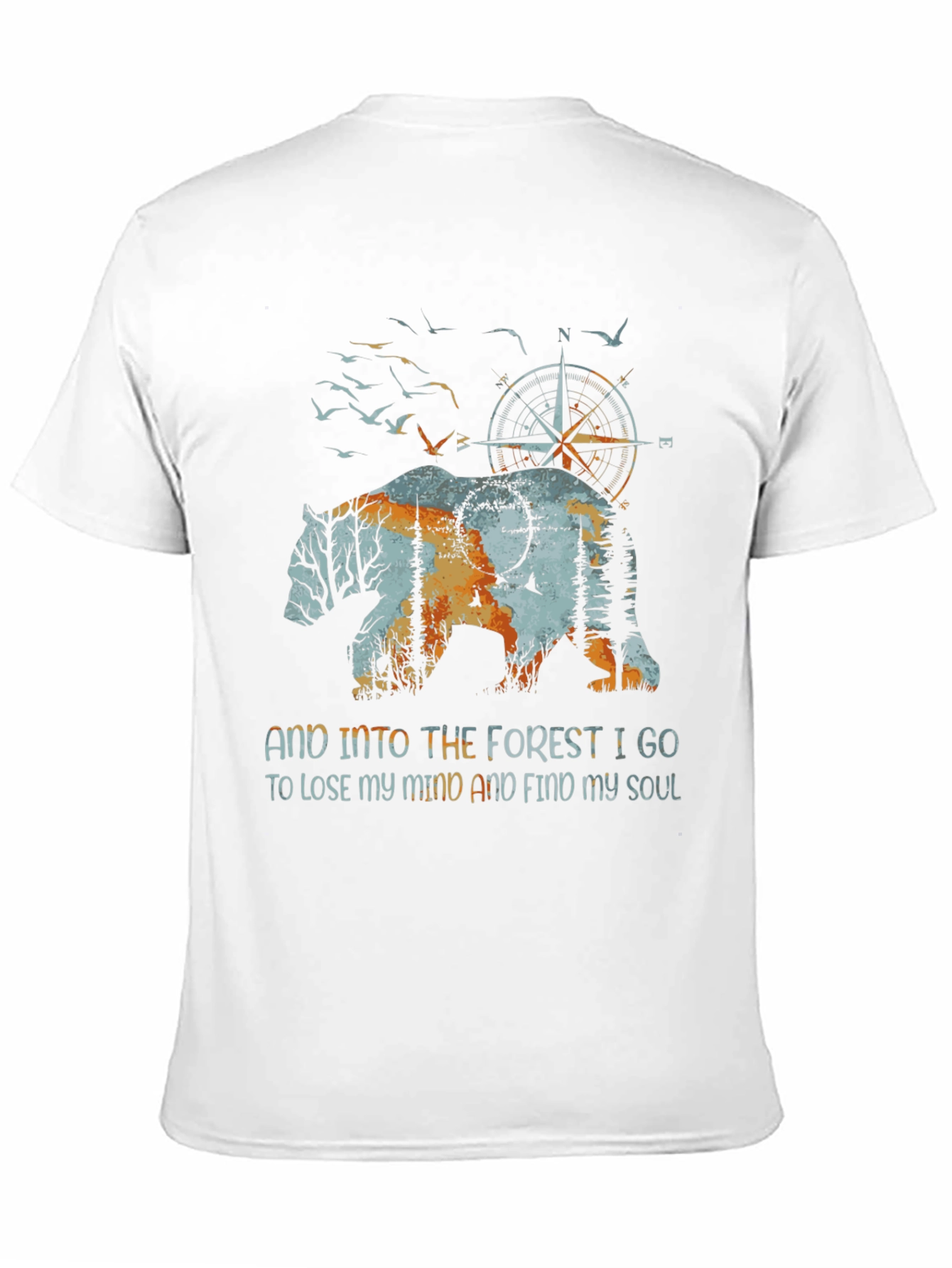 Nature Bear Graphic T-Shirt - Find Your Soul