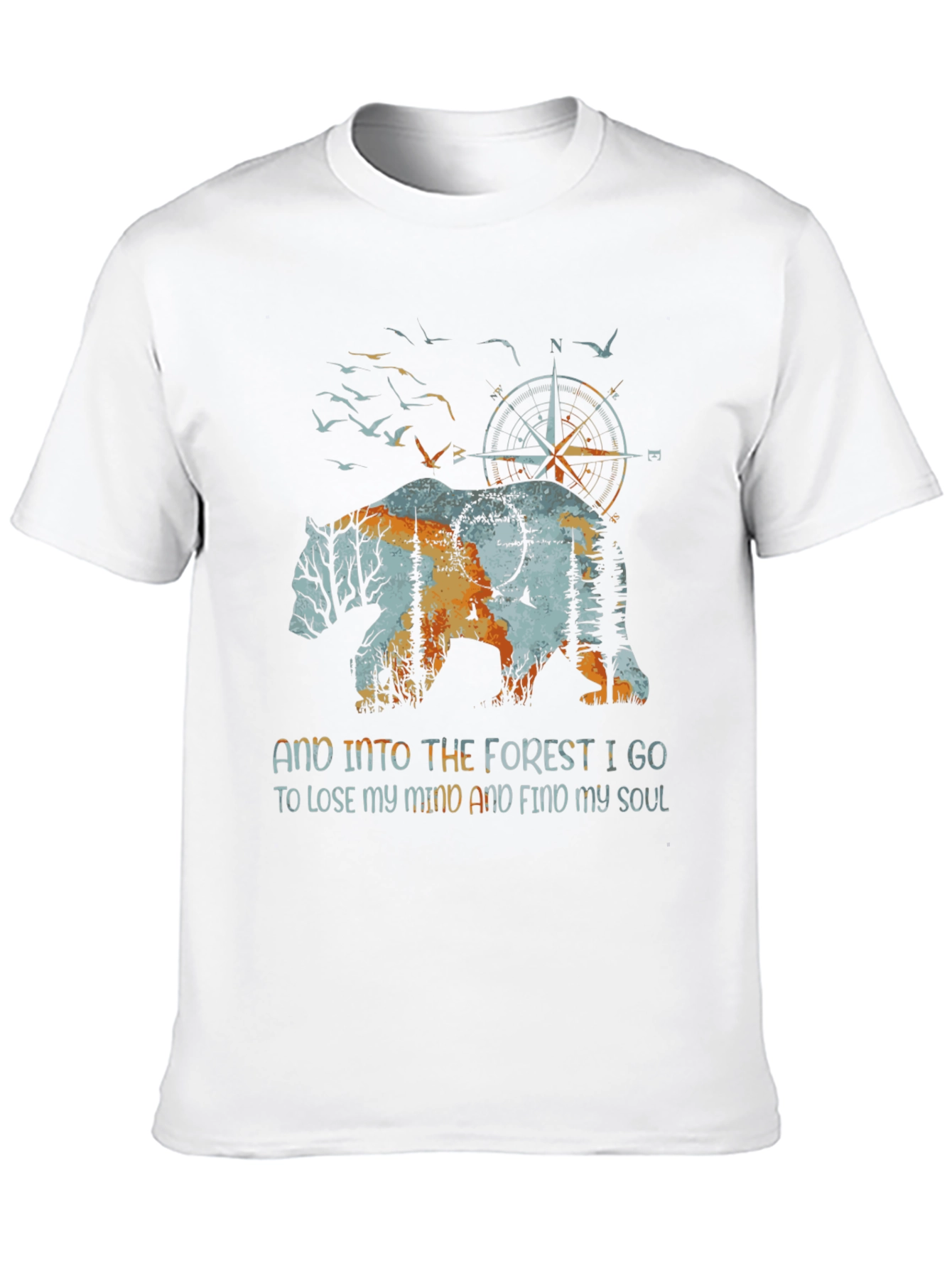 Nature Bear Graphic T-Shirt - Find Your Soul