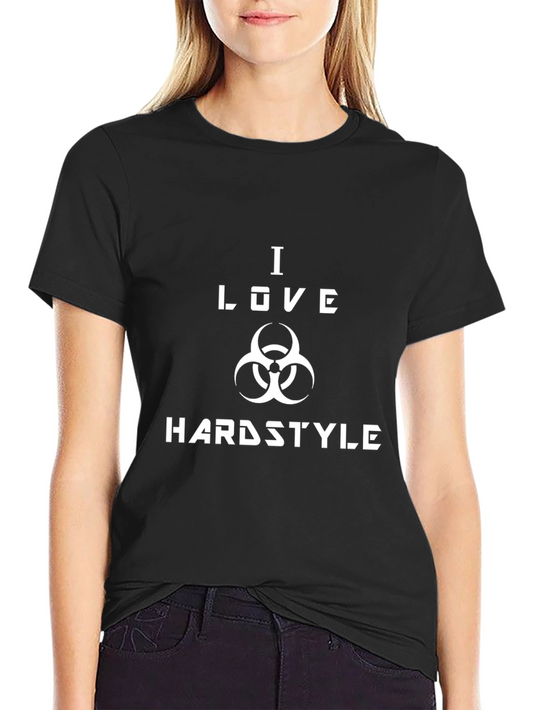 I Love Hardstyle Black T-Shirt - Music Festival Rave Tee