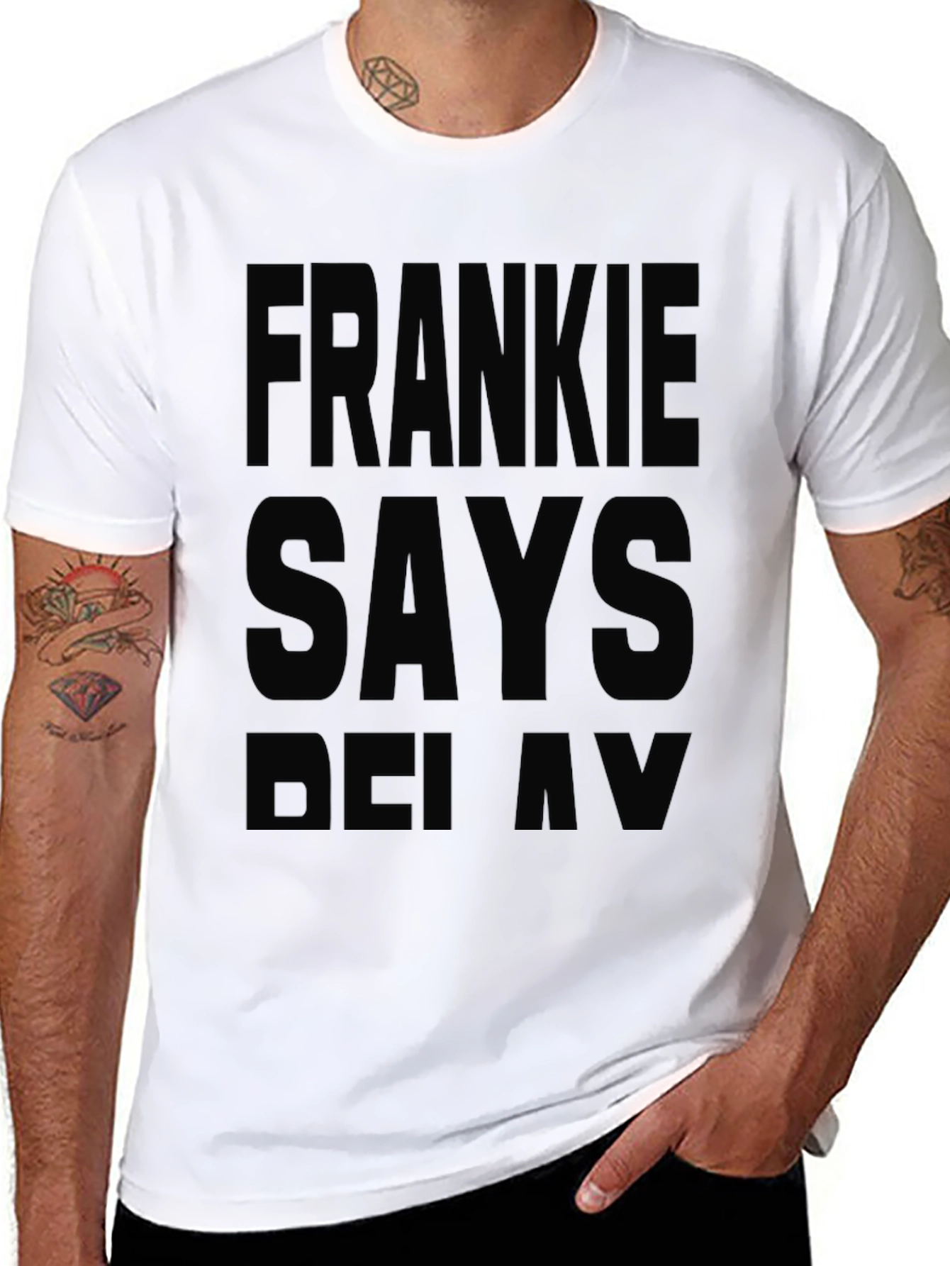 Frankie Says Relax Black T-Shirt