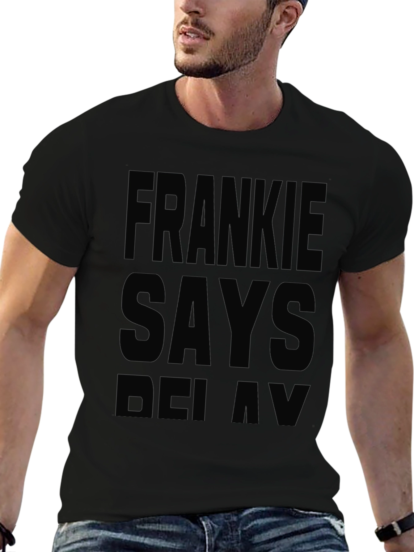 Frankie Says Relax Black T-Shirt
