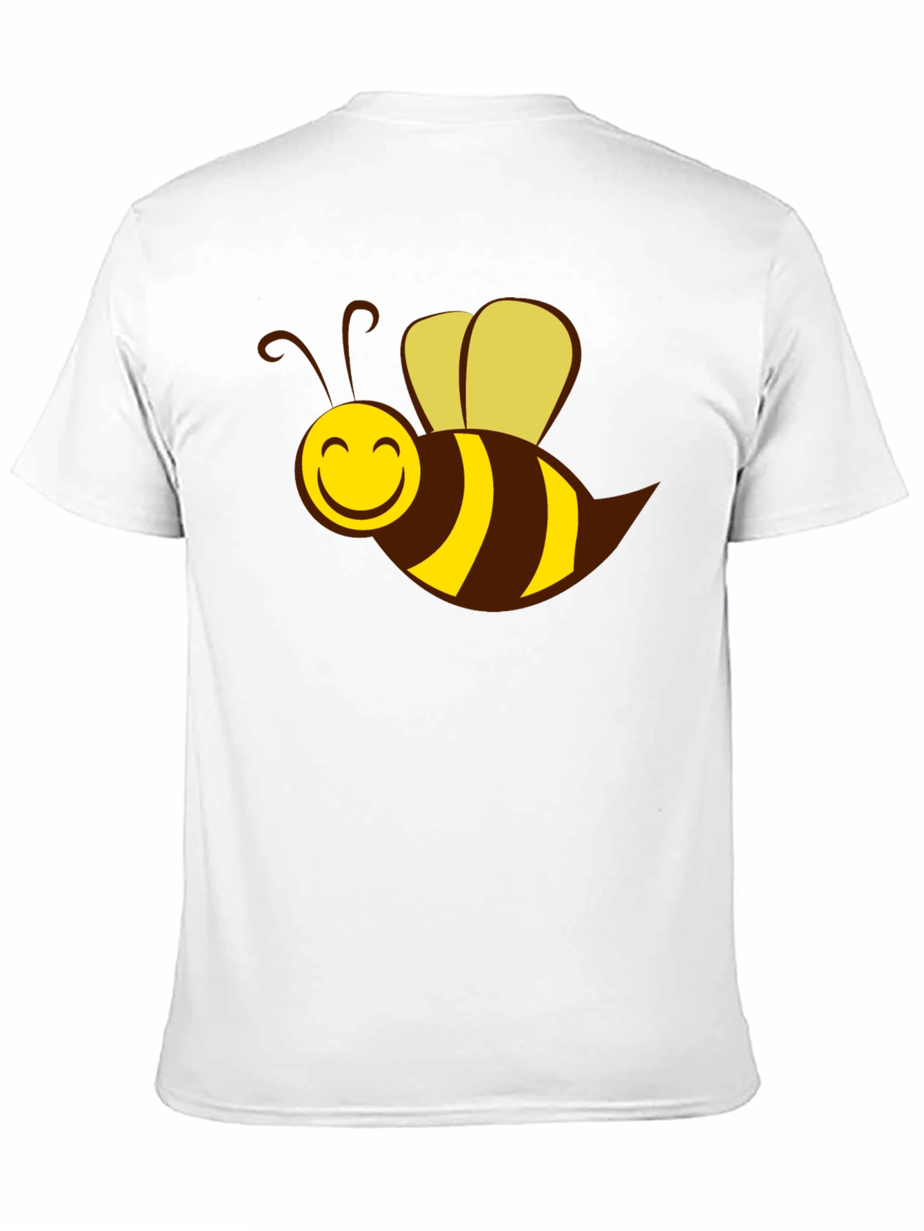 Cartoon Bee Graphic Black T-Shirt