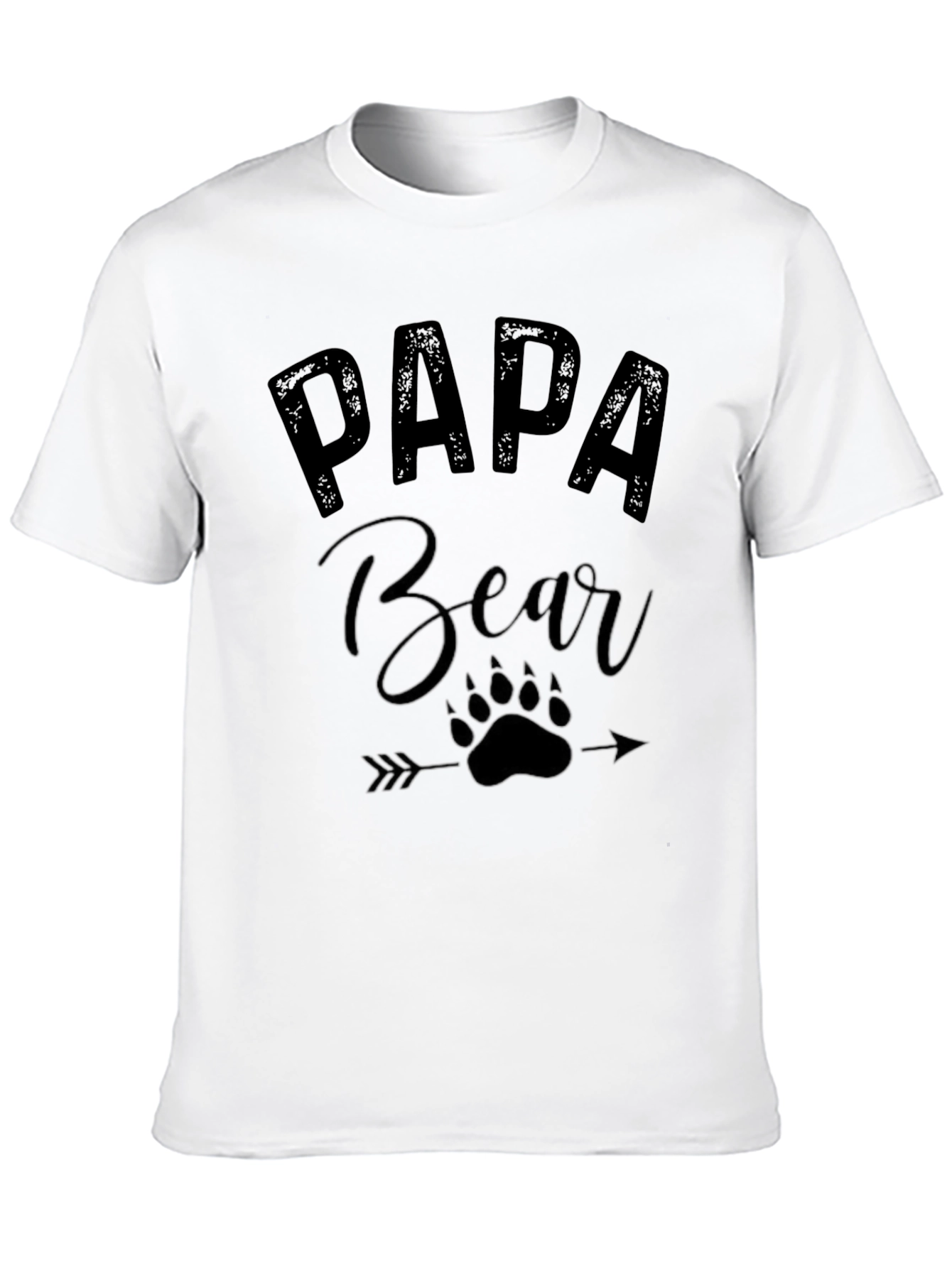 Papa Bear Black Graphic Tee