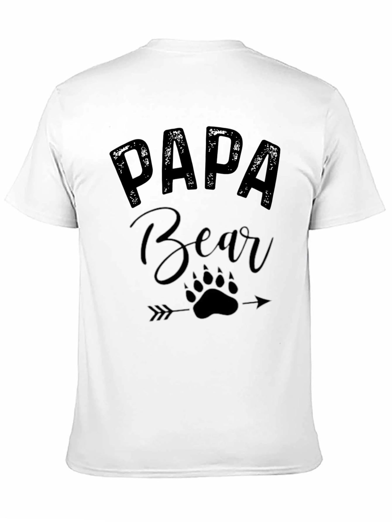 Papa Bear Black Graphic Tee