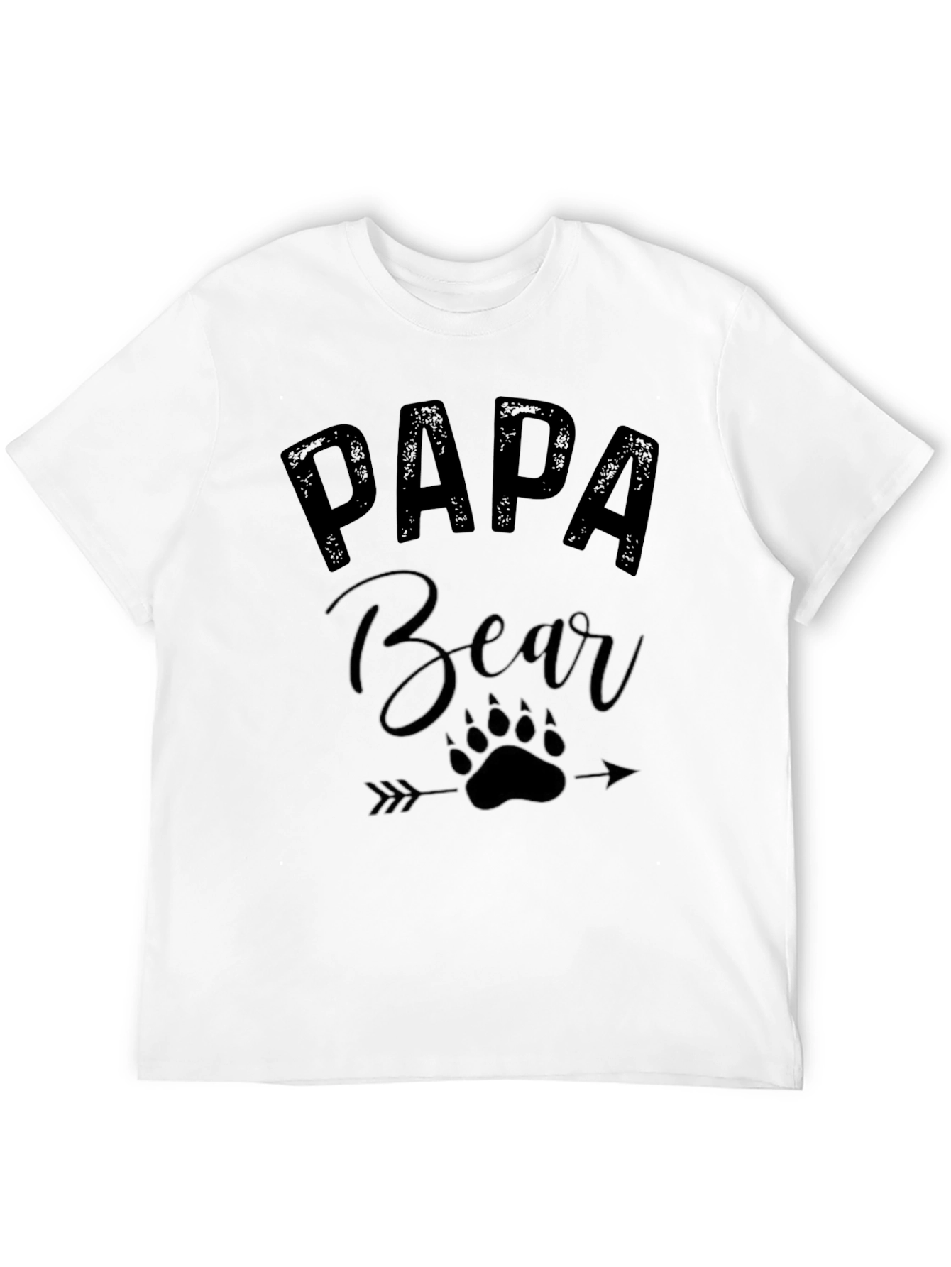 Papa Bear Black Graphic Tee