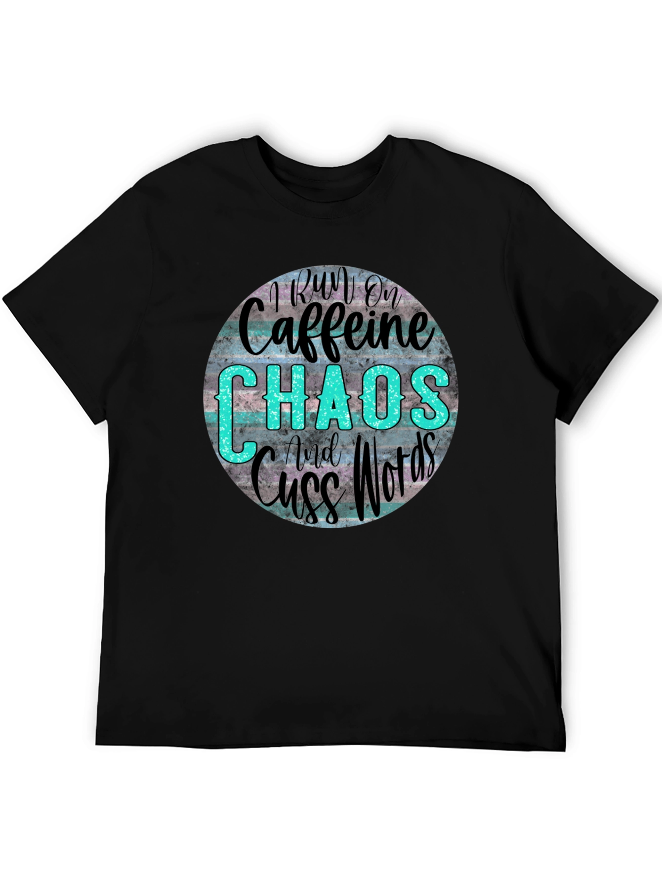 Caffeine Chaos & Cuss Words Graphic Tee