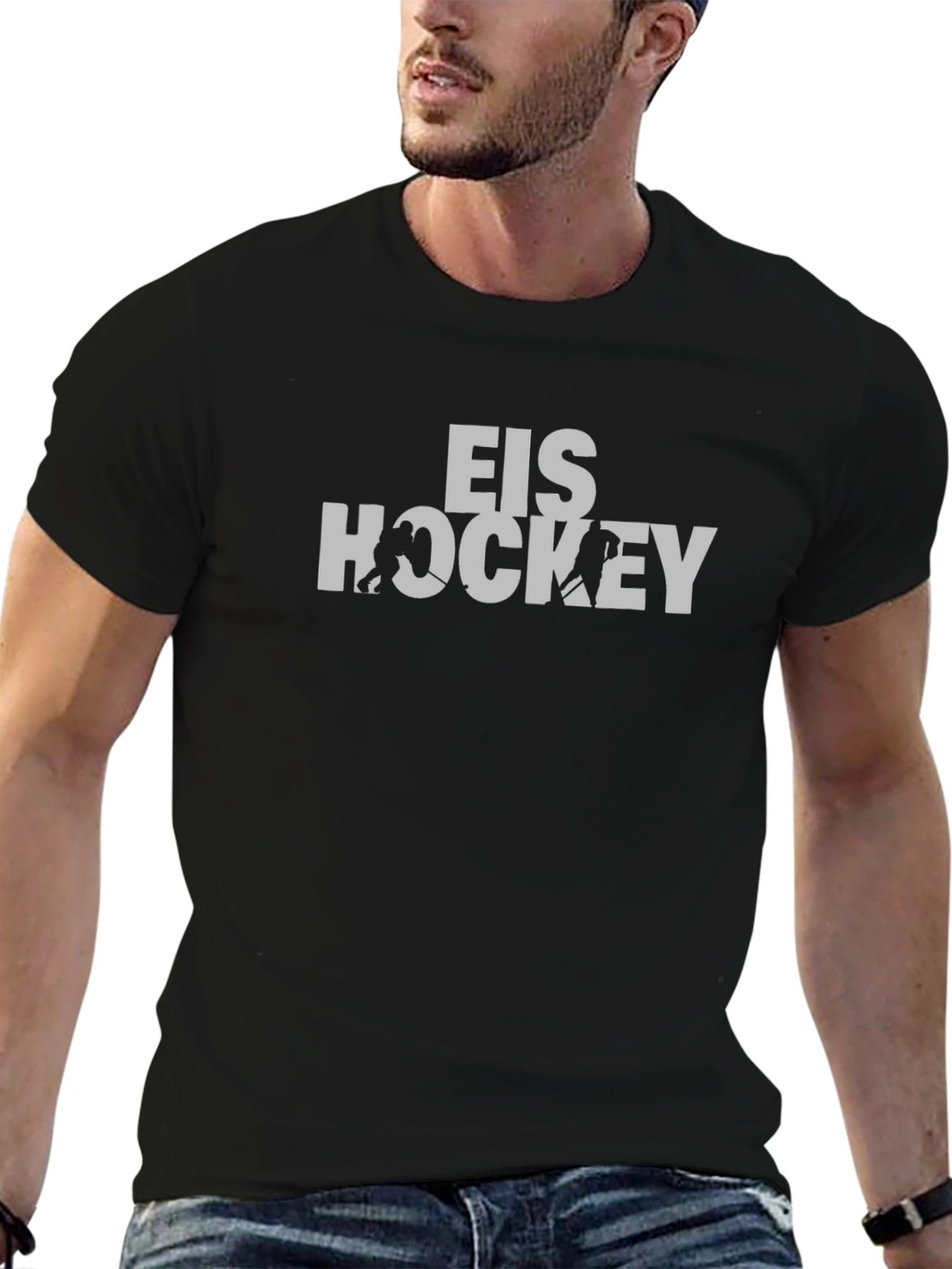 Eis Hockey Graphic Tee - Sporty Casual Style