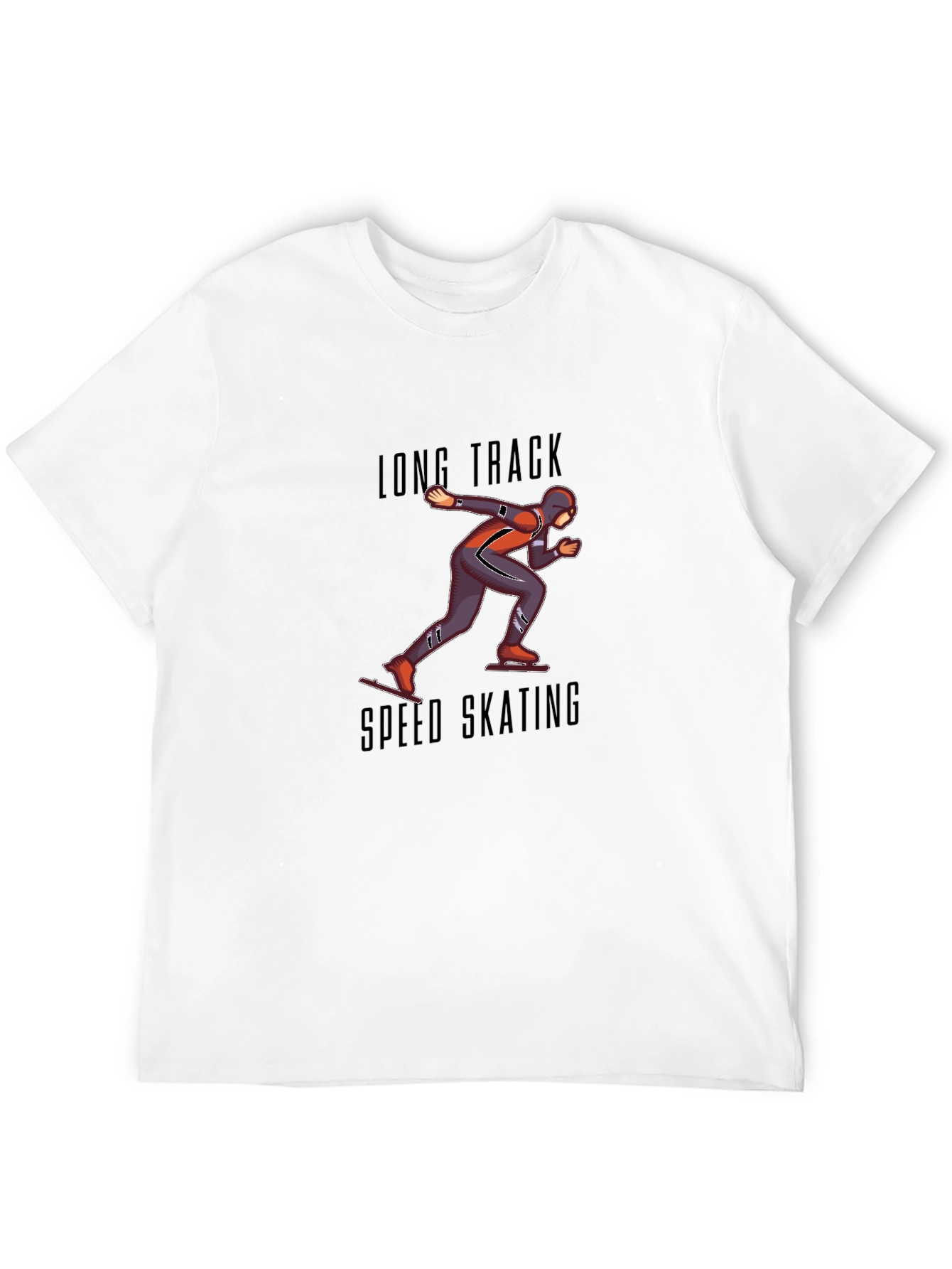 Long Track Speed Skating Graphic Tee