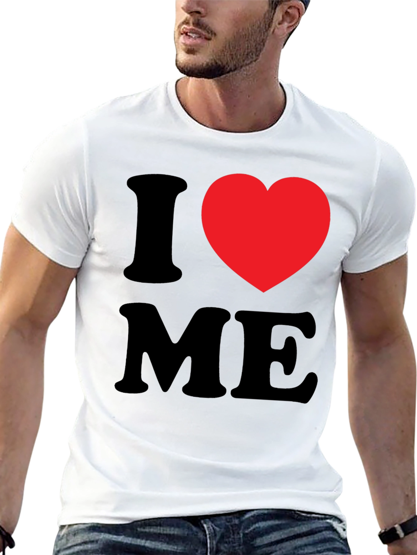 I Heart Me T-Shirt - Black Bold Statement Tee