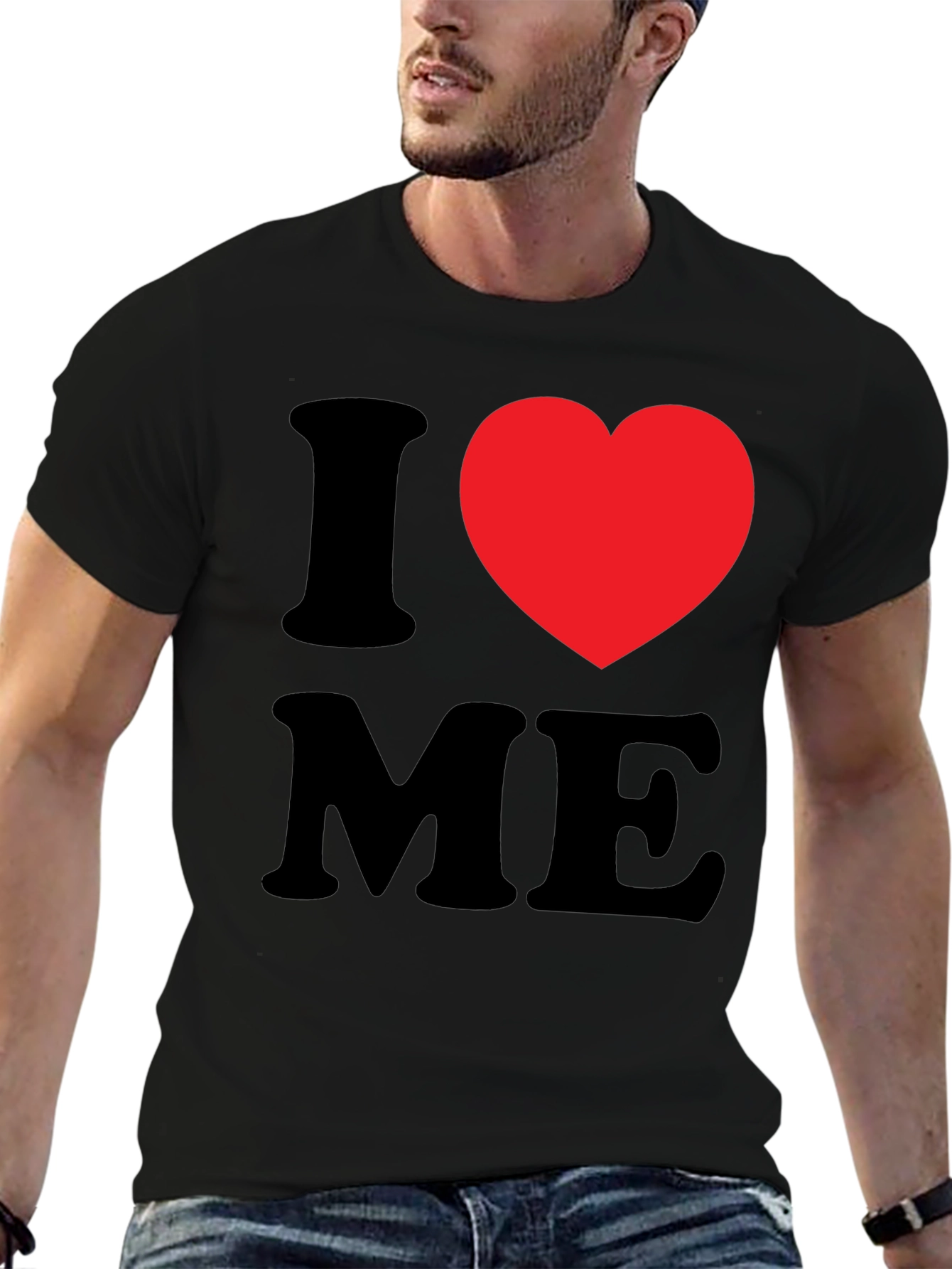 I Heart Me T-Shirt - Black Bold Statement Tee