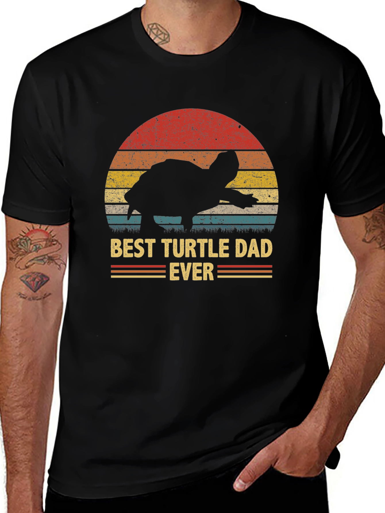Best Turtle Dad Ever Graphic Tee