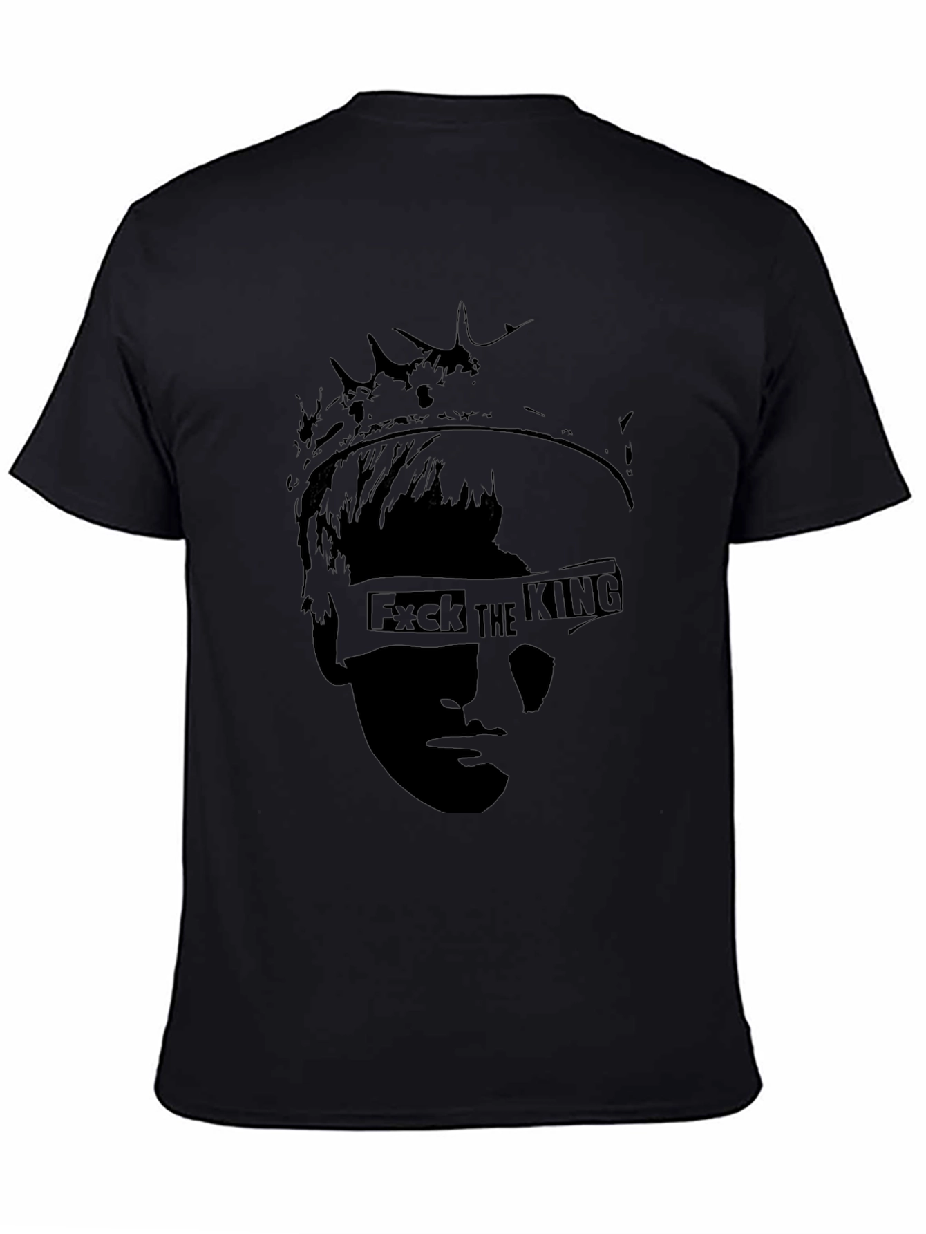 F*ck the King Graphic Black T-Shirt