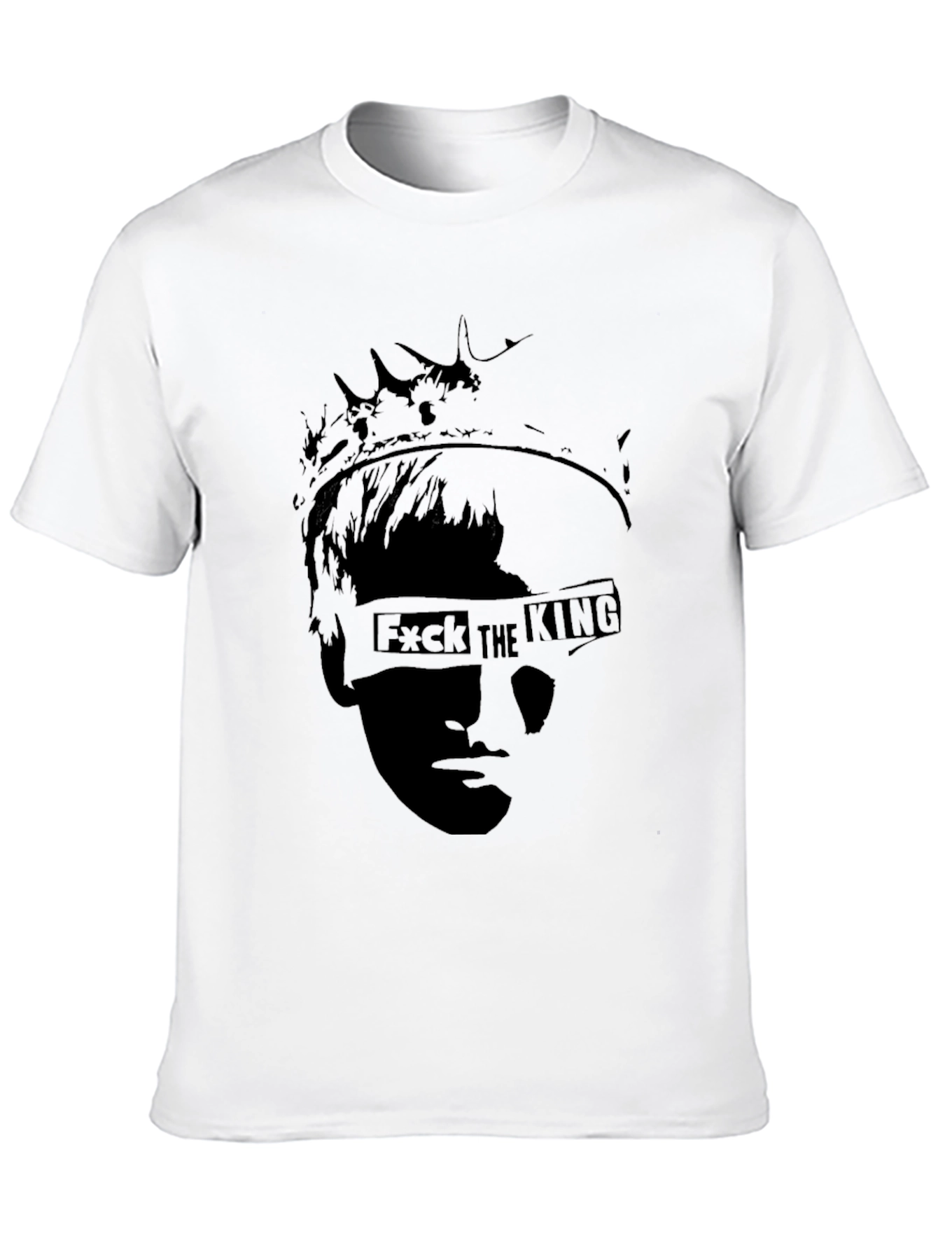 F*ck the King Graphic Black T-Shirt