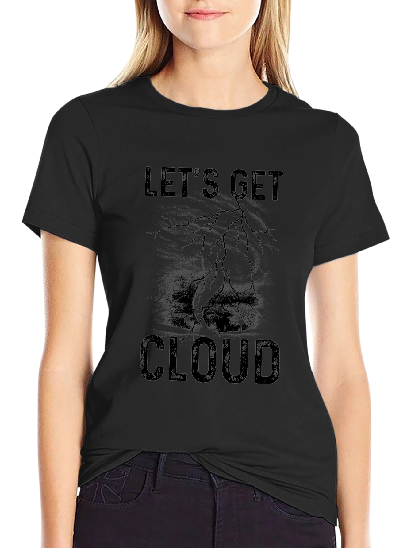 Lets Get Cloud T-Shirt Funny Weather Tee