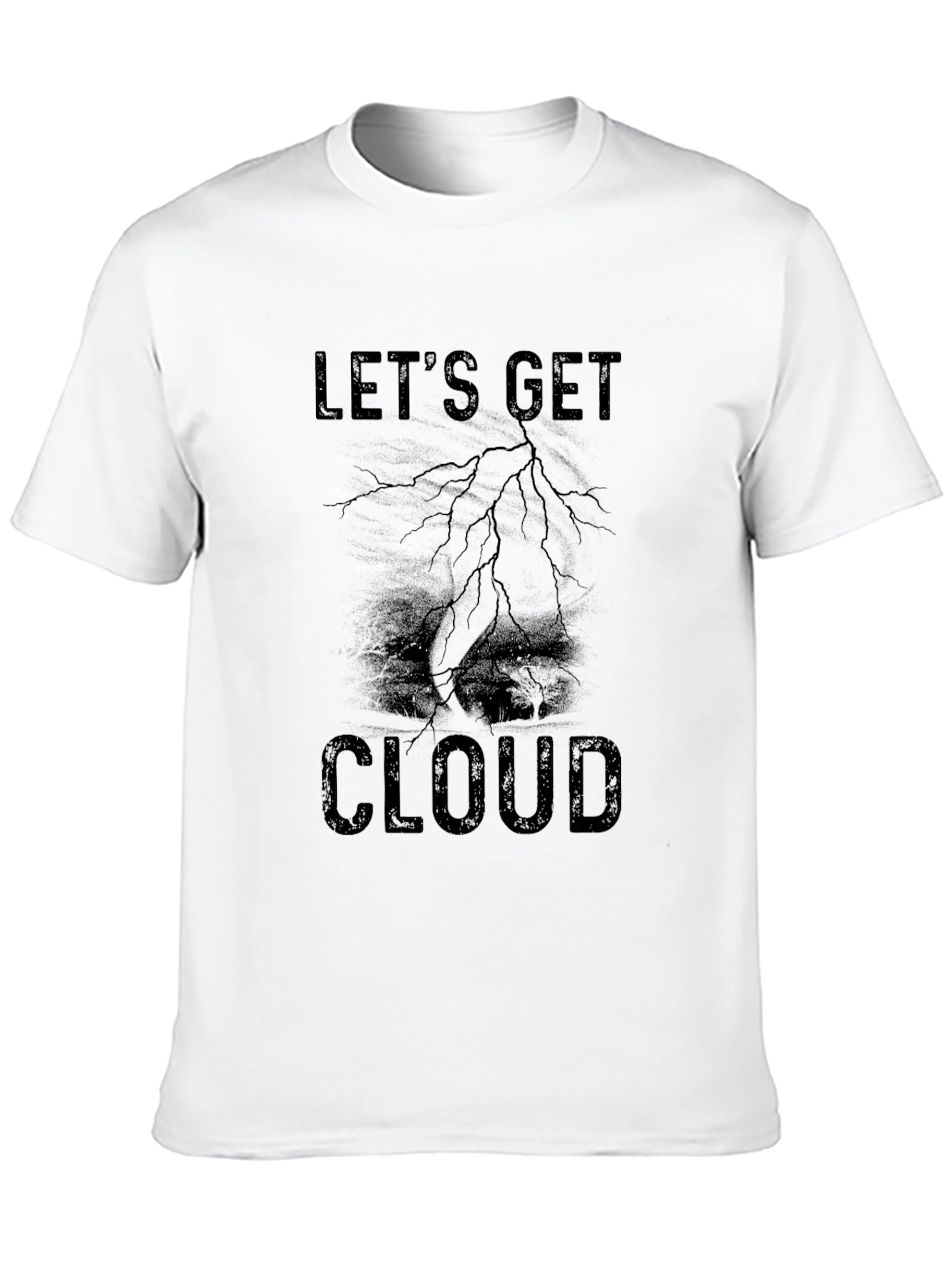 Lets Get Cloud T-Shirt Funny Weather Tee