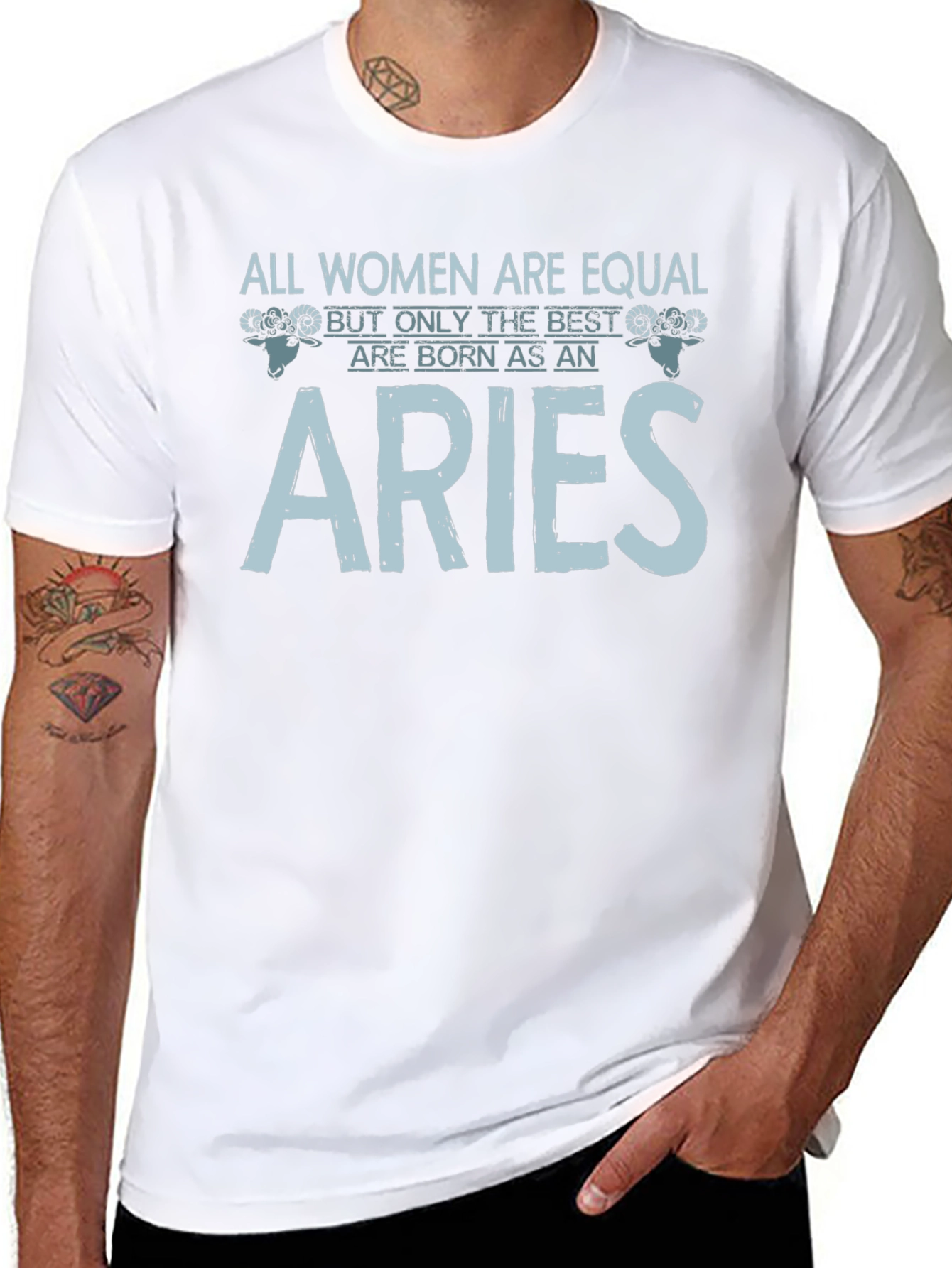 Aries Womens T-Shirt - Zodiac Astrology Tee