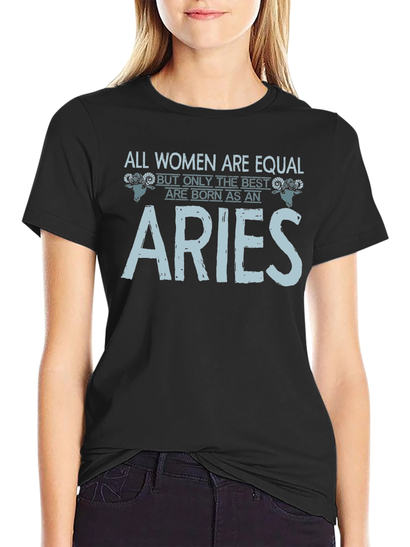 Aries Womens T-Shirt - Zodiac Astrology Tee