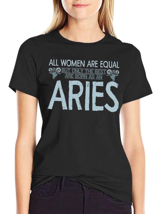 Aries Womens T-Shirt - Zodiac Astrology Tee
